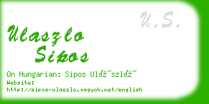 ulaszlo sipos business card
